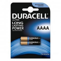 Baterii Alcaline DURACELL Ultra Power DRB25002 MX2500 AAAA 1.5V (2 pcs) foto