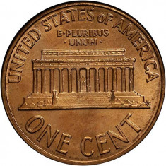 SUA/USA 1 cent (Lincoln) 1961 (Philadelphia)_ UNC , luciu batere foto