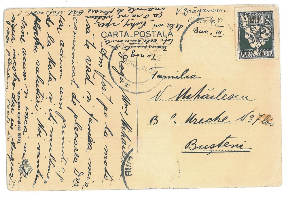 1408 - BUCURESTI, BUCUR Church - old postcard - used - 1929, Circulata,  Printata | Okazii.ro