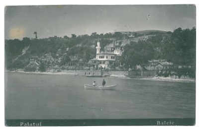 953 - BALCIC, Dobrogea, Royal Palace - old postcard, real PHOTO - used foto