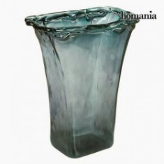 Vaza din Sticla Reciclata Gri Transparent - Crystal Colours Deco Colectare by Homania foto