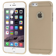 Carcasa protectie spate din gel TPU cu decupaj pentru iPhone 6 Plus / 6S Plus 5.5&amp;quot;, gold foto