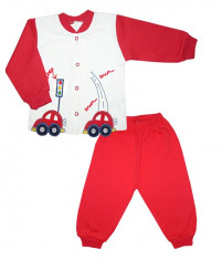 Costum pentru bebelusi cu model masinute HB335 foto