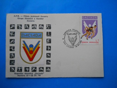 HOPCT 34672 EXPOZITIA FILATELICA DACIADA SUCEAVA 1983 -NECIRCULATA foto