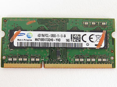 Ram laptop Samsung 4GB PC3-12800 DDR3 1600Mhz M471B5173QH0 PC3L Low 1.35V Sodimm foto