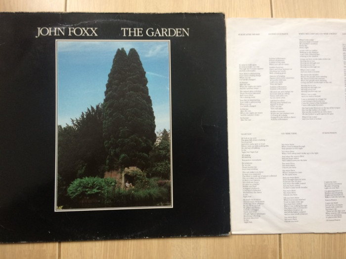 John Foxx the garden 1981 disc vinyl lp muzica new wave synth pop virgin rec. VG