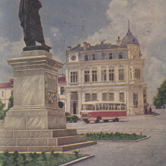 CONSTANTA STATUIA LUI OVIDIU,CIRCULATA,ROMANIA.