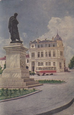 CONSTANTA STATUIA LUI OVIDIU,CIRCULATA,ROMANIA. foto