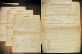 Formular Horoscop vechi hartie anii 1940 hartie.