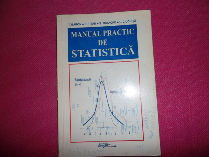Manual practic de statistica/T.Baron