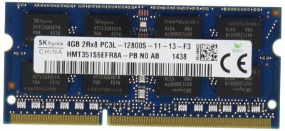 Ram laptop Hynix 4GB 12800 DDR3 1600Mhz HMT351S6EFR8A-PB PC3L Low 1.35V Sodimm foto