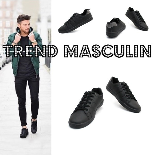 Adidasi Barbati Casual Fashion Negri Calcai Gri Adidasi Barbati Casual Fashion Negri Calcai Gri