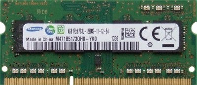 Ram laptop Samsung 4GB PC3-12800 DDR3 1600Mhz M471B5173QH0 PC3L Low 1.35V Sodimm foto