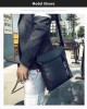 Geanta Barbati Umar Piele PU ZORO PAUL 29cm Gri Petrol Tip Postas