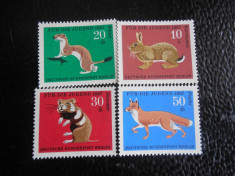 Serie timbre fauna animale nestampilate Berlin West Vest timbre postale foto