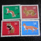 Serie timbre fauna animale nestampilate Berlin West Vest timbre postale