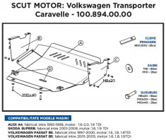 Scut Motor Vw Transporter T4. Caravelle 4 1991-2003. To 26889 foto