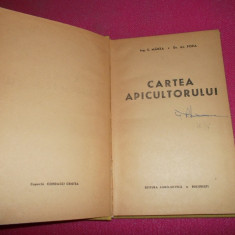 E.marza / Al.popa - Cartea Apicultorului - 1966