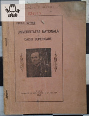Vasile Parvan Universitatea Nationala a Daciei Superioare 1928 foto