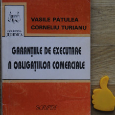 Garantiile de executare a obligatiilor comerciale Vasile Patulea Turianu