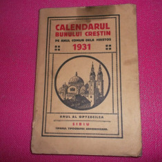 Calendarul bunului crestin 1931