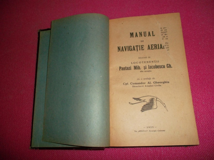 Pantazi- IACOBESCU - MANUAL DE NAVIGATIE AERIANA,1925