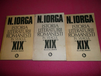 N. Iorga - Istoria Literaturii Romanesti In Veacul Al Xix-lea foto