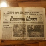 ziarul romania libera 13 ianuarie 1990-zi de doliu national la timisoara