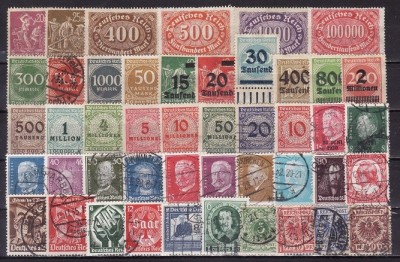 431 - lot Imperiul German 1900 - 1944 stampilat foto