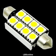 Led Auto 41mm CANBUS fara eroare RADIATOR 8smd T10 C5W,Plafoniera foto