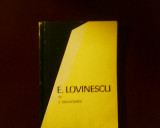 I. Negoitescu E. Lovinescu, ed. princeps, Alta editura