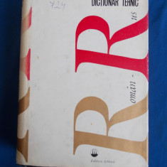 DICTIONAR TEHNIC ROMAN-RUS ( 180.000 TERMENI ) - 1980