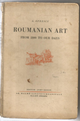 10A G.OPRESCU ROUMANIAN ART- from 1800 to our days, 1935 foto