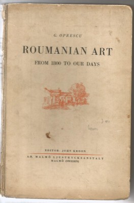 10A G.OPRESCU ROUMANIAN ART- from 1800 to our days, 1935 foto