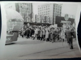 Fotografie defilare Iasi, Republica Populara Romana, Alb-Negru, Romania de la 1950, Sarbatori