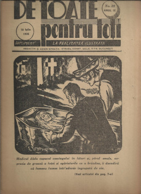 Revista DE TOATE PENTRU TOTI - 10 iulie 1935 foto