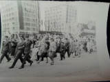 Fotografie defilare Iasi, Republica Populara Romana, Alb-Negru, Romania de la 1950, Sarbatori