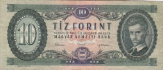 UNGARIA 10 forint 1962 VF!!! foto
