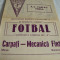 Program meci fotbal Divizia B - Carpati Marsa - Mecanica Fina Bucuresti - 1979