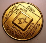 2.324 MEDALIE/JETON FREEDOM NA NARCOTICS ANONYMOUS XX 34mm, Europa