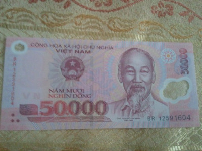 Vietnam 50.000 dong 2012 polymer UNC foto