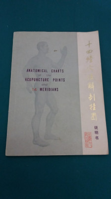 ANATOMICAL CHARTS OF THE ACUPUNCTURE POINTS AND 14 MERIDIANS /1976 * foto