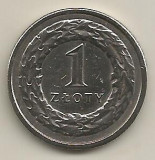 POLONIA 1 ZLOT ZLOTY 1992 [2] XF+ , livrare in cartonas, Europa, Cupru-Nichel