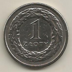 POLONIA 1 ZLOT ZLOTY 1992 [2] XF+ , livrare in cartonas