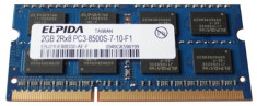 Memorii Laptop SODIMM Elpida 2GB DDR3 PC3-8500S 1066Mhz foto