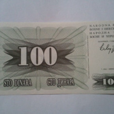 Bosnia-Hertegovina 100 dinari 1992, UNC