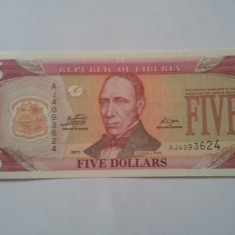 Liberia 5 dollars 2011, UNC