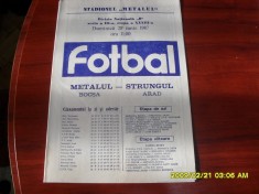 program Metalul Bocsa - Strungul Arad