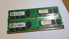 Kit 4GB DDR2 Desktop,2x2GB,Brand Transcend,800Mhz,PC2-6400,CL5 foto