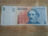 Argentina 2 pesos 2010, circulată